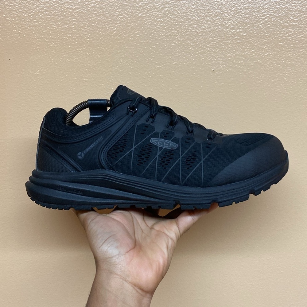 KEEN Utility Vista Energy Konnect Fit XT Steel Toe Work Sneakers “Triple Black” - Picture 5 of 17